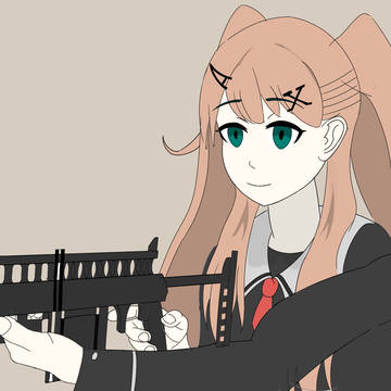 銃を構えるデジク