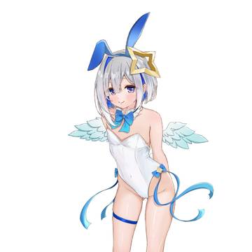 天音かなた　白バニー