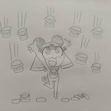 burger rain!!