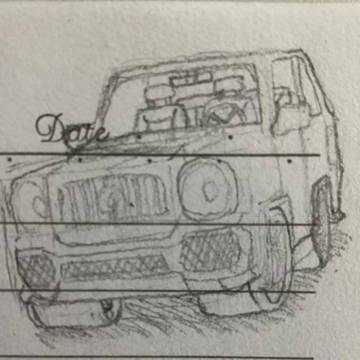 車両のスケッチ / vehicle sketch