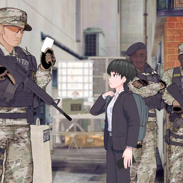 strange checkpoint in the alley