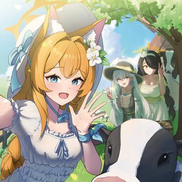 マリーと子牛🐮