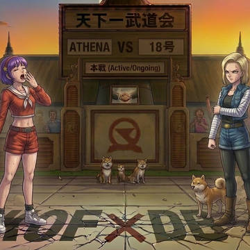 アテナ（kof99)vs18号（ドラゴンボール）