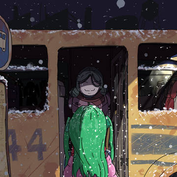 An Empty School Bus Stop