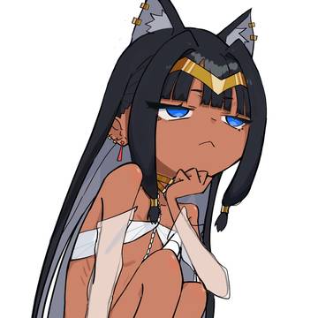 褐色エジプト猫耳ロリ