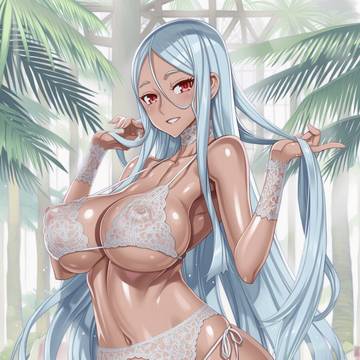ブルー🩵long hairのお姉さん😍