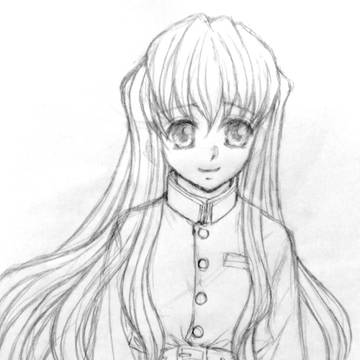 鬼滅の刃･時透無一郎(ラフ絵正面)