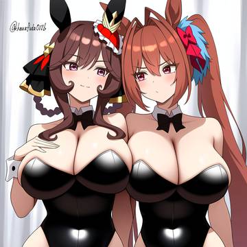 バニーで張り合うドンナとダスカ