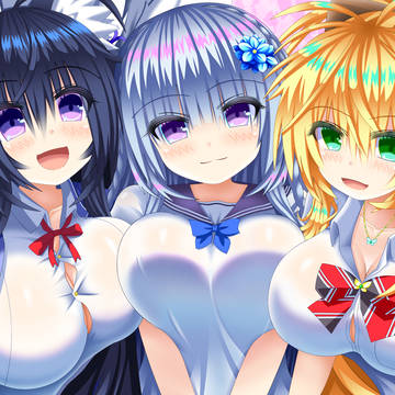 玉藻前と董白と馬雲リョク（放置少女9周年二次創作）