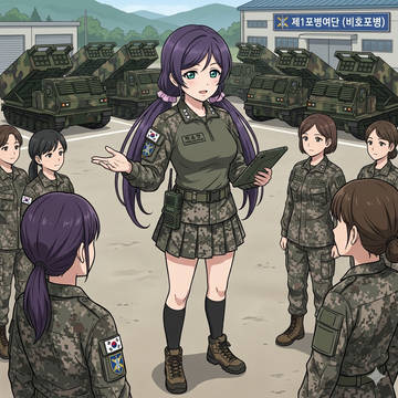 "저게 MLRS야. 잘봐둬."