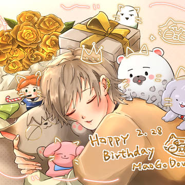 貓下去HAPPY BIRTHDAY