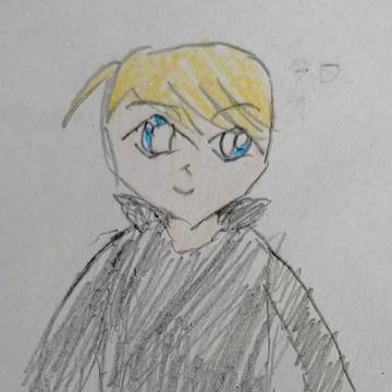 代理作成日記[利き手の人差し指を骨折しても書く絵]