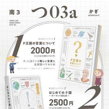 【お品書き】春コミ　『はじめてのP国』&『P王国の言葉について』