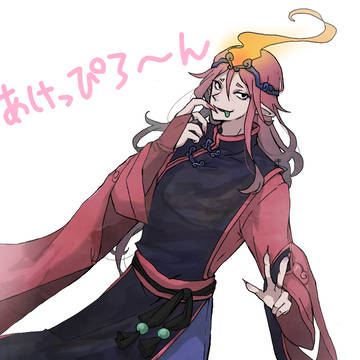 擬人化　うんがい三面鏡