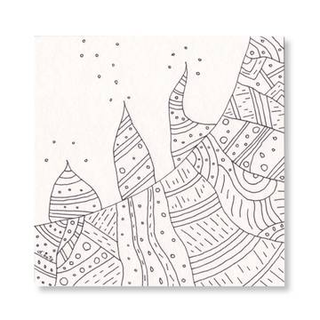 目覚めの途中 ( ペン画 )