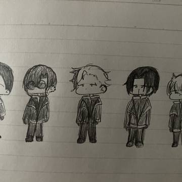 後輩同期組の落書き