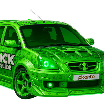 Alien Car 687: Stick and Slide