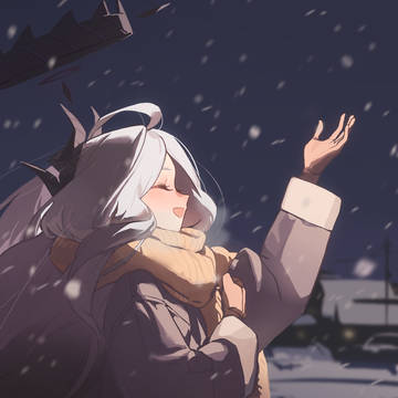 ヒナ、雪、北海道