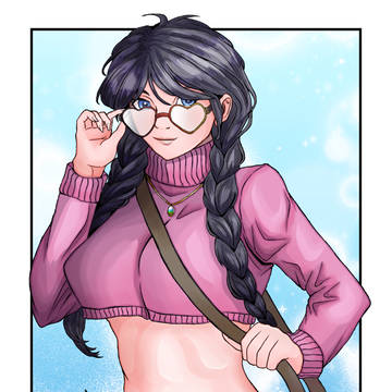 メガネ女子