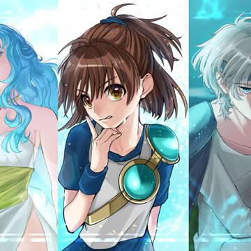 multiple blue