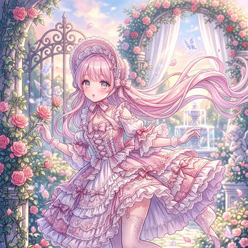 薔薇庭園の微風幻想