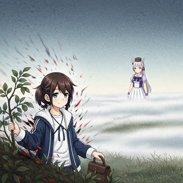 Hedgehog in the fog but anime