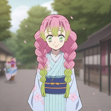 【鬼滅の刃】お散歩中の甘露寺蜜璃 🌸🍡