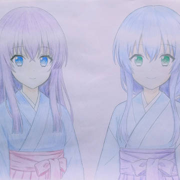 空門家2人の袴姿