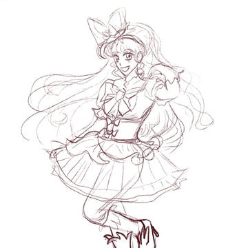 プリキュアラフイラスト　キュアミラクル①