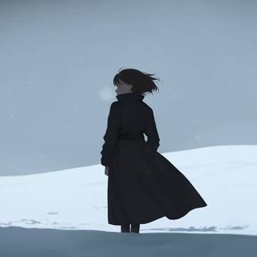girl on snow