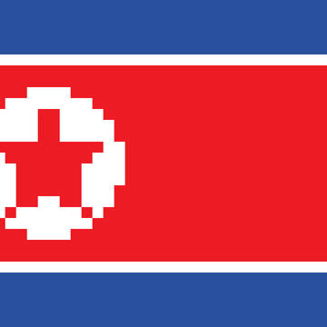 北朝鮮の国旗Flag of North Korea【45x30】
