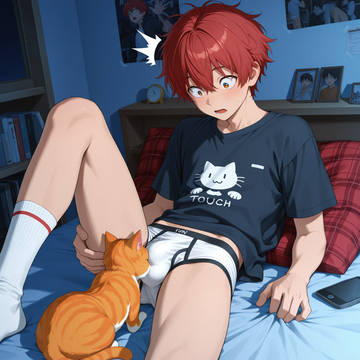 cats and boy~