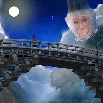 月夜の猿橋