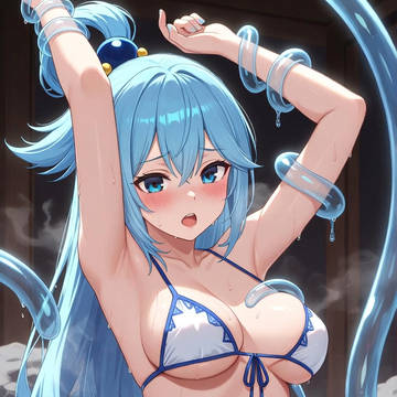 スライムに攻められるアクア様
