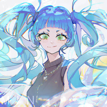 水色女子