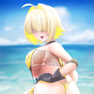 水着エレグ　イラスト