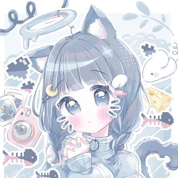 🐈‍⬛💜💙