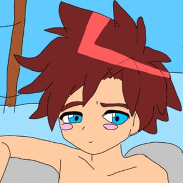 お風呂に入るワタル