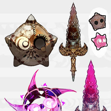 メテノモチーフの武器(ポケモン)