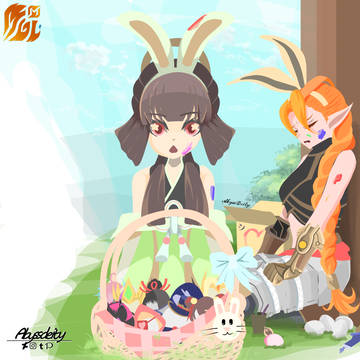 Easter with Lolita and Chang'e