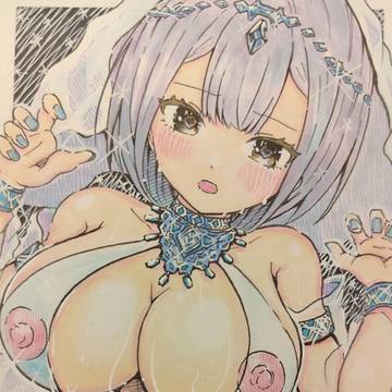 踊り子 オリジナル 原画 アナログイラスト はぴねすてら 原