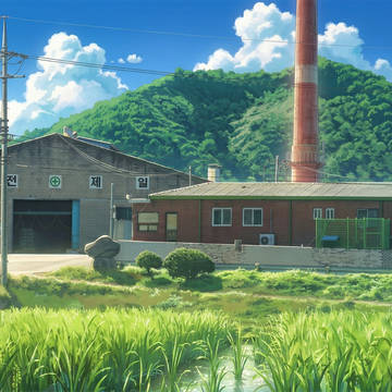 [時間差分アリ]れんが工場の風景