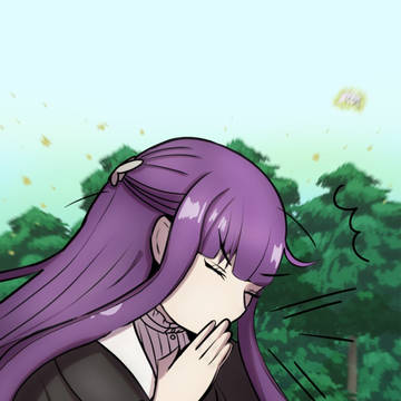 くしゃみをするフェルン