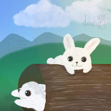 かくれんぼ🐰✨