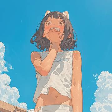 海と猫耳