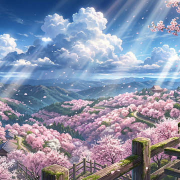 山が桜で埋まるとき