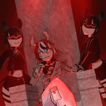 Hakos Baelz and my 2 oshis