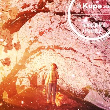 溢れる夕桜
