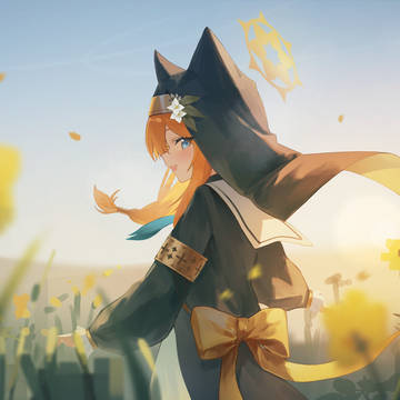 Soft Smile Among Blossoms