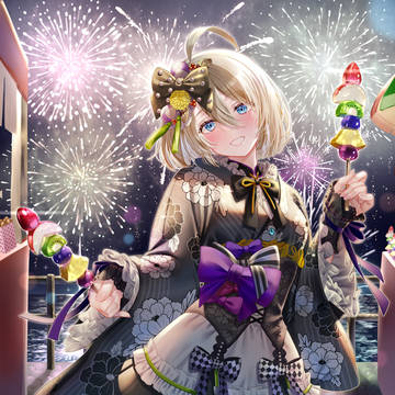 夏祭りの花火とフルーツ飴とレノア／カオスゼロナイトメア
